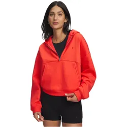 UNDER ARMOUR Icon Fleece 1/2-Zip Hoodie Damen 690 - venom red/venom red XS