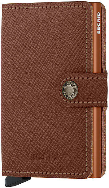 SECRID Geldbörse - Miniwallet Saffiano caramel hellbraun B