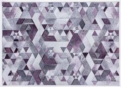 MDA Rugs Capri Collection Patterned Faux Cowhide Printed Rug