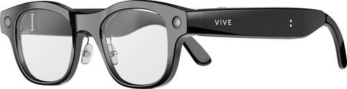 HTC VIVE Eagle Square Smart Glasses, KI-Brille Schwarz 32GB mit integriertem Soundsystem, inkl. Bewegungssensoren