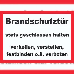 HB-Druck Brandschutztür Schild A1 (594x841mm)