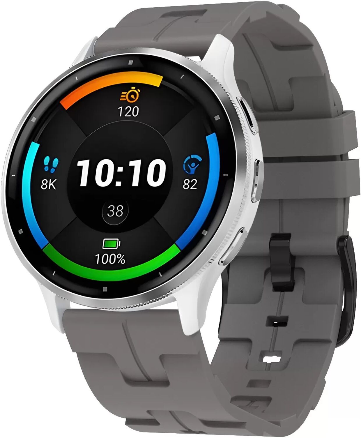 INF Silikonarmband für Samsung/Huawei/Garmin Grau 22 mm