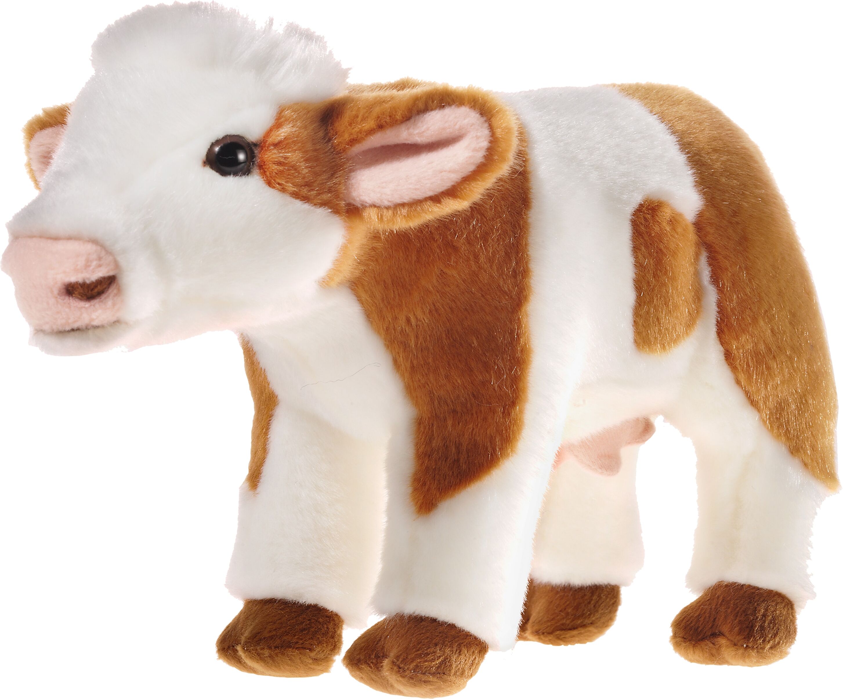 Kuscheltier HEUNEC "Streichelzoo, Kälbchen", braun, Plüschfiguren, KinderH:27cm, Plüsch, Kuscheltier, H:27cm