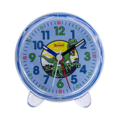 Quarzwecker SCOUT "Dinosaurierwecker, Favorit, 280001044", blau, Wecker, Kinder, Kinderwecker, Lernwecker,Geschenkidee, Kinderzimmer, Schulanfang, Dino