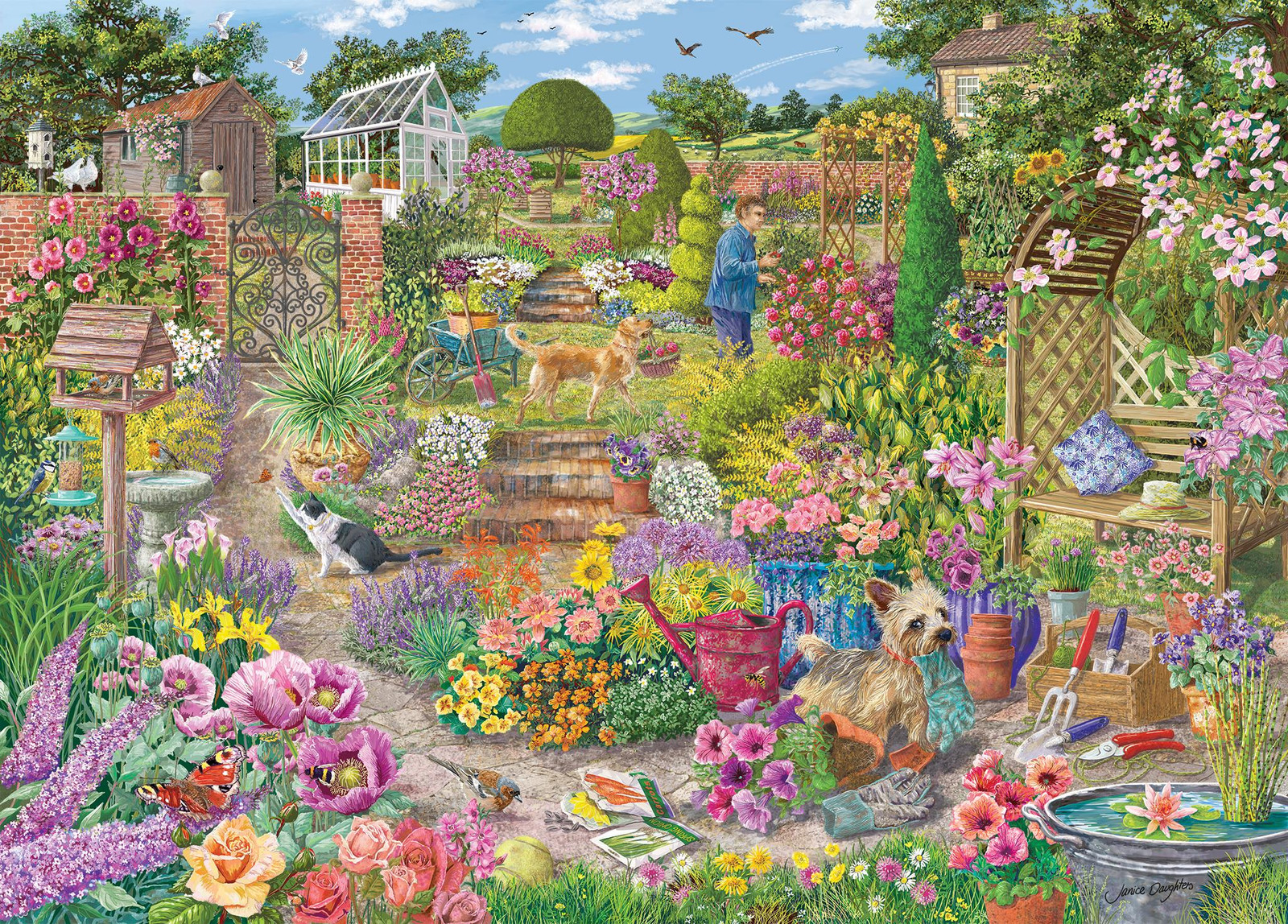 Gibsons Puzzel Bloemenpracht 1000 stukjes