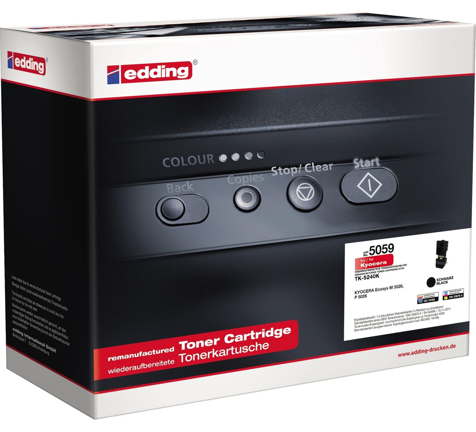 Edding Toner zwart compatibel met Kyocera TK-5240K