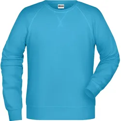 James & Nicholson Herren Raglan Sweater Sweatshirt 8022 turquoise XXL