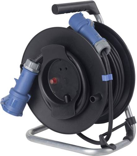 AS Schwabe 12270 Kabeltrommel 25m Schwarz CEE-Stecker 16A 3polig
