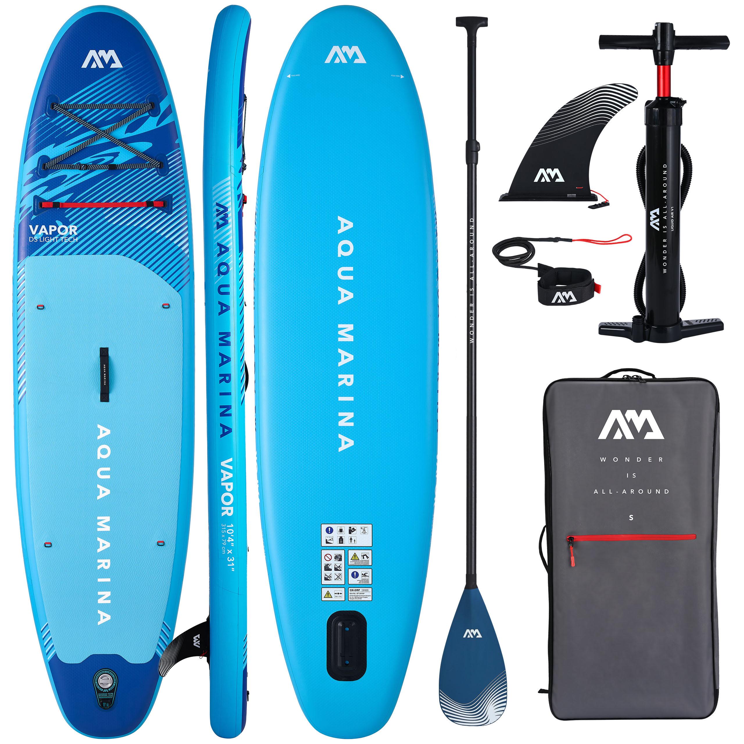 Aufblasbares SUP Board 315 cm Aqua Marina Vapor 10'4 2026 - Carbon Paddel Set bis 140 kg