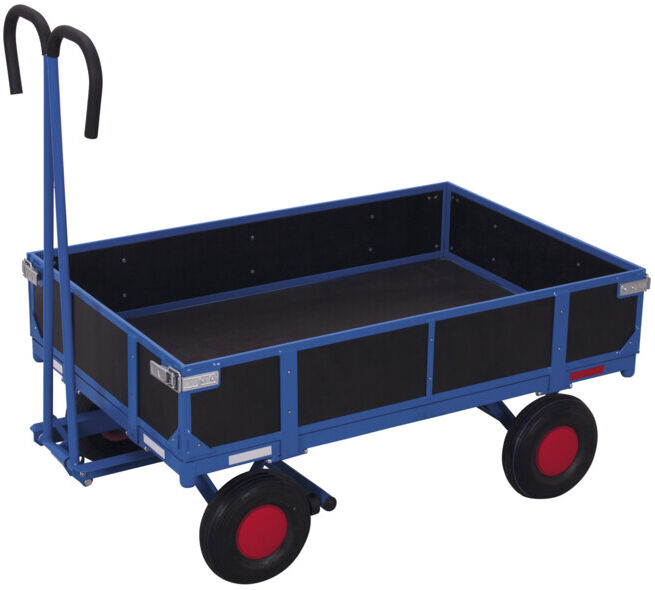 VARIOfit Chariot à ridelles avec pneus pneumatiques 985 × 680 mm capacité 700 kg (zu-15102)