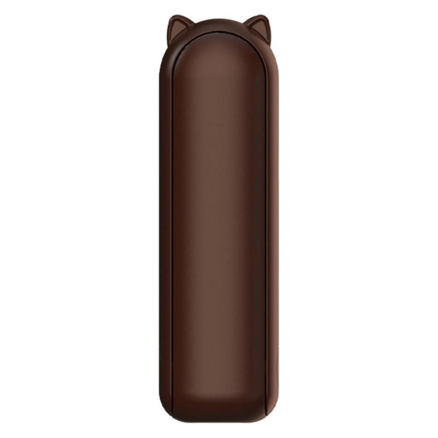 Techsuit - Mini Portable Hand Fan (HZ001) - 2000mAH, USB Rechargeable, 3 Speeds Adjustable - Brown (56356001)