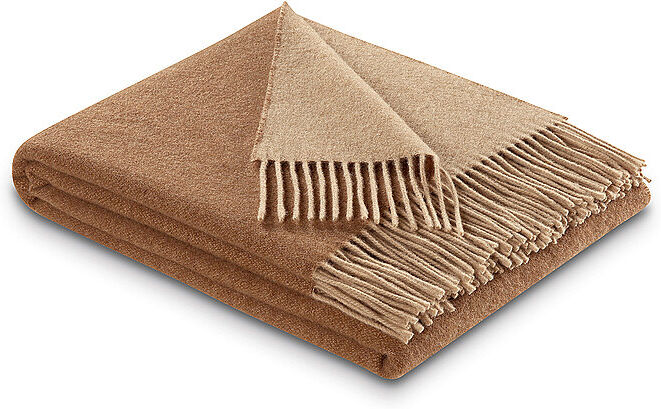 BIEDERLACK Tagesdecke PLAID CASHMERE 130x170cm Camel Beige camel EG
