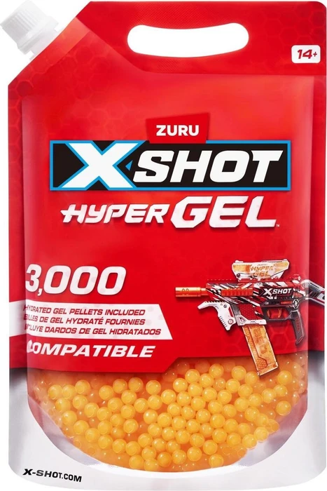 ZURU XSHOT Hyper Gel - Nachfüllpackung 3000 Gel-Kugeln