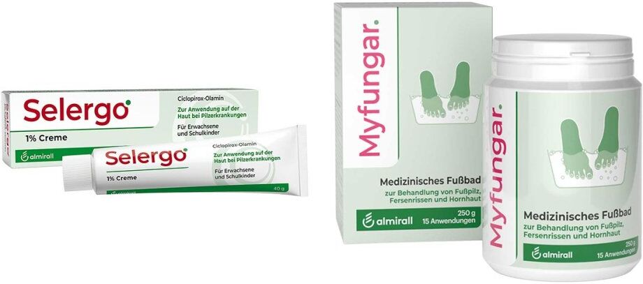 Selergo 1% + Myfungar Medizinisches Fußbad Granulat