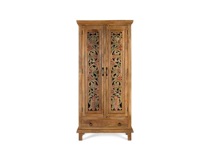 Armoire en bois de manguier 85 cm style colonial ethnique