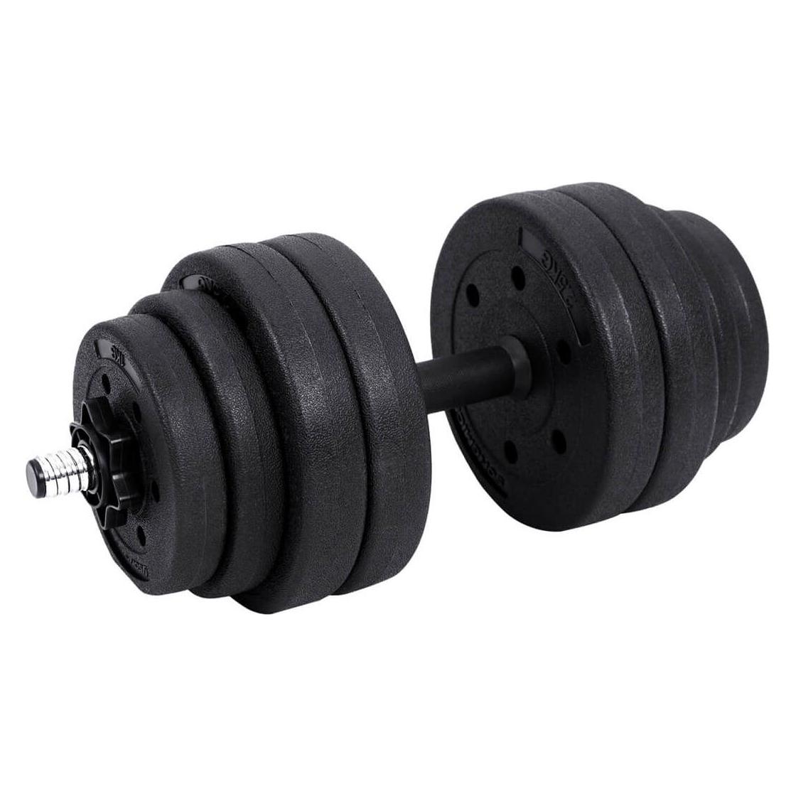 Songmics Hantelset 30kg verstellbar schwarz Kunststoff (1 x 30 kg) (SYL30HBK)