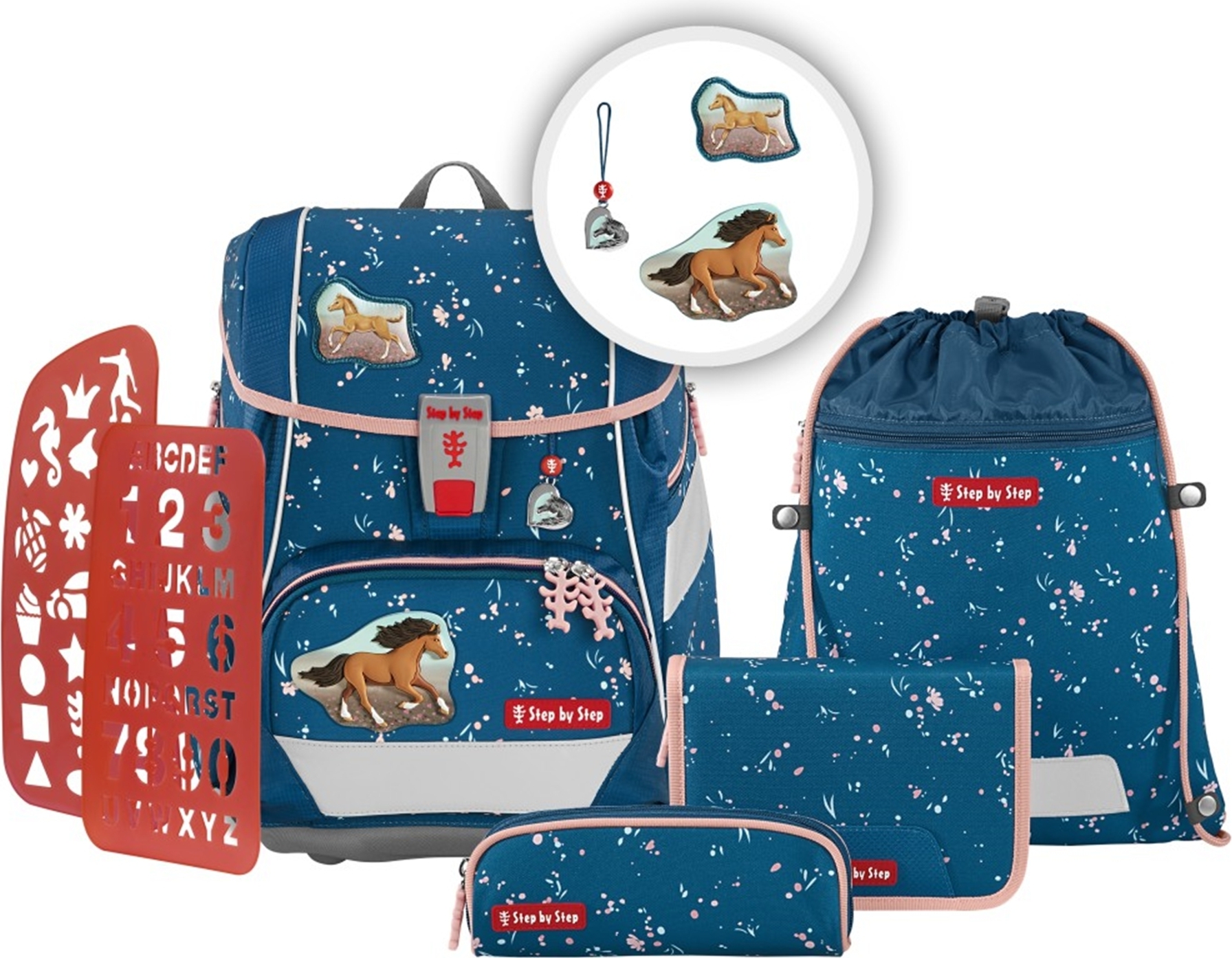 Step by Step Ranzen-Set 2IN1 PLUS, 6-teilig