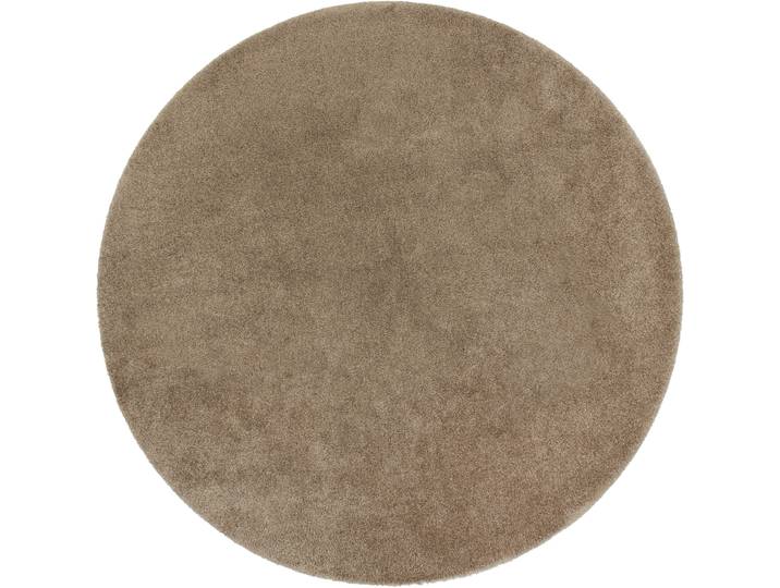 Teppich Synthetisch Bienna Taupe Einfarbig Polyamid 200 x 200 cm