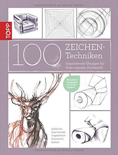 Monika Reiter - 100 Zeichentechniken: Inspirierende Übungen für Ihren eigenen Zeichenstil - Preis vom 09.10.2026 07:28:09 h