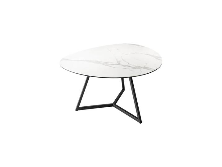 Keramik Couchtisch „Marvin“, verschiedene Grössen Marmoroptik Weiss Invicta Interiors
