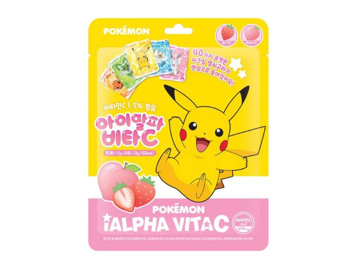 Bonbons sucrés Pokémon I-Alpha à la vitamine C 33 g