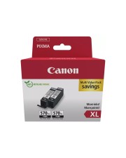 Canon PGI-570XL Ink Cartridge BK TWIN BL SEC Tintenpatrone Schwarz (0318C010)