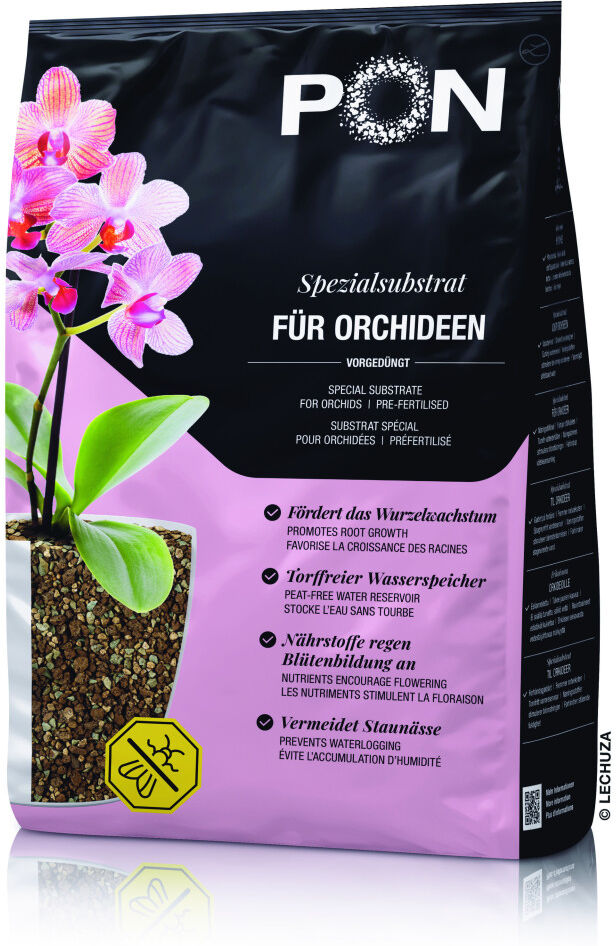 Lechuza-PON Lechuza Orchipon Pflanzssubstrat für Orchideen 3 L torffrei