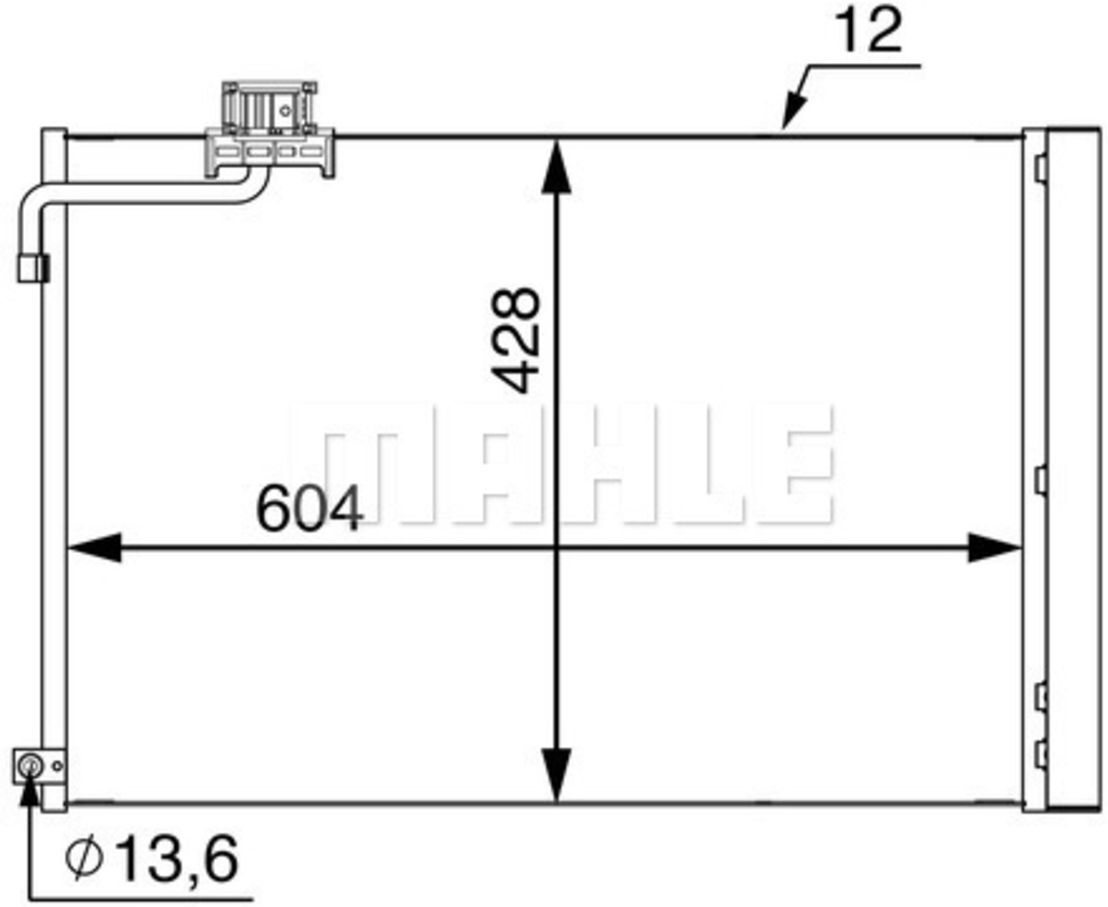 Mahle Condensatore, impianto di climatizzazione AC 51 000S