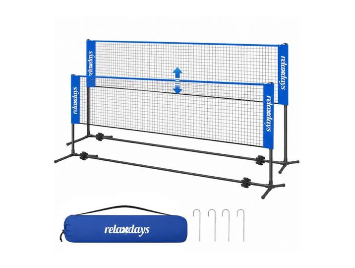 Relaxdays Filet de badminton réglable