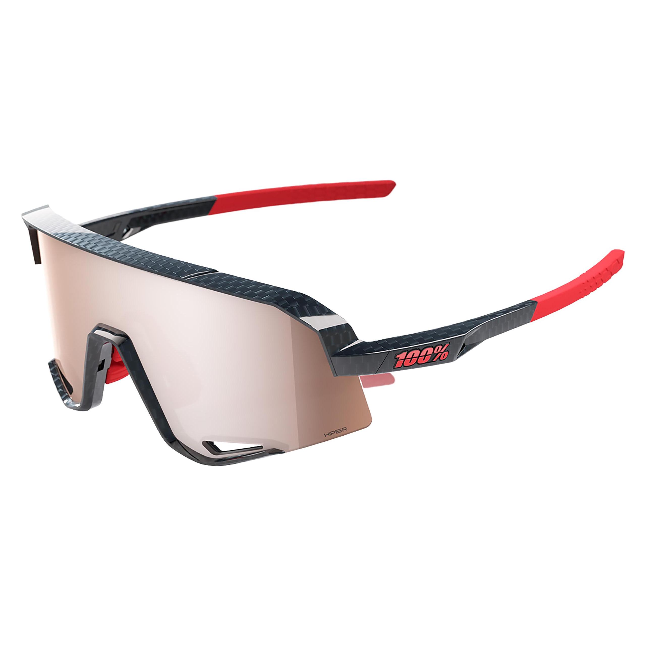 100% Slendale - Gloss Crabon Fiber - HiPPER Crimson-Silver L (Gloss Carbon Fiber, Silber) (60057-00001)