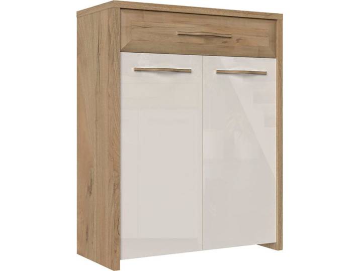 Schuhschrank GOODPRODUCT Gala , beige (beige, pacific walnuss decor), B:78cm H:99cm T:36cm, Holzwerkstoff, MDF, Schränke, Schuhschrank, hochwertig UV lackiert, Soft-Close-Funktion, Breite 78cm, Höhe 99cm