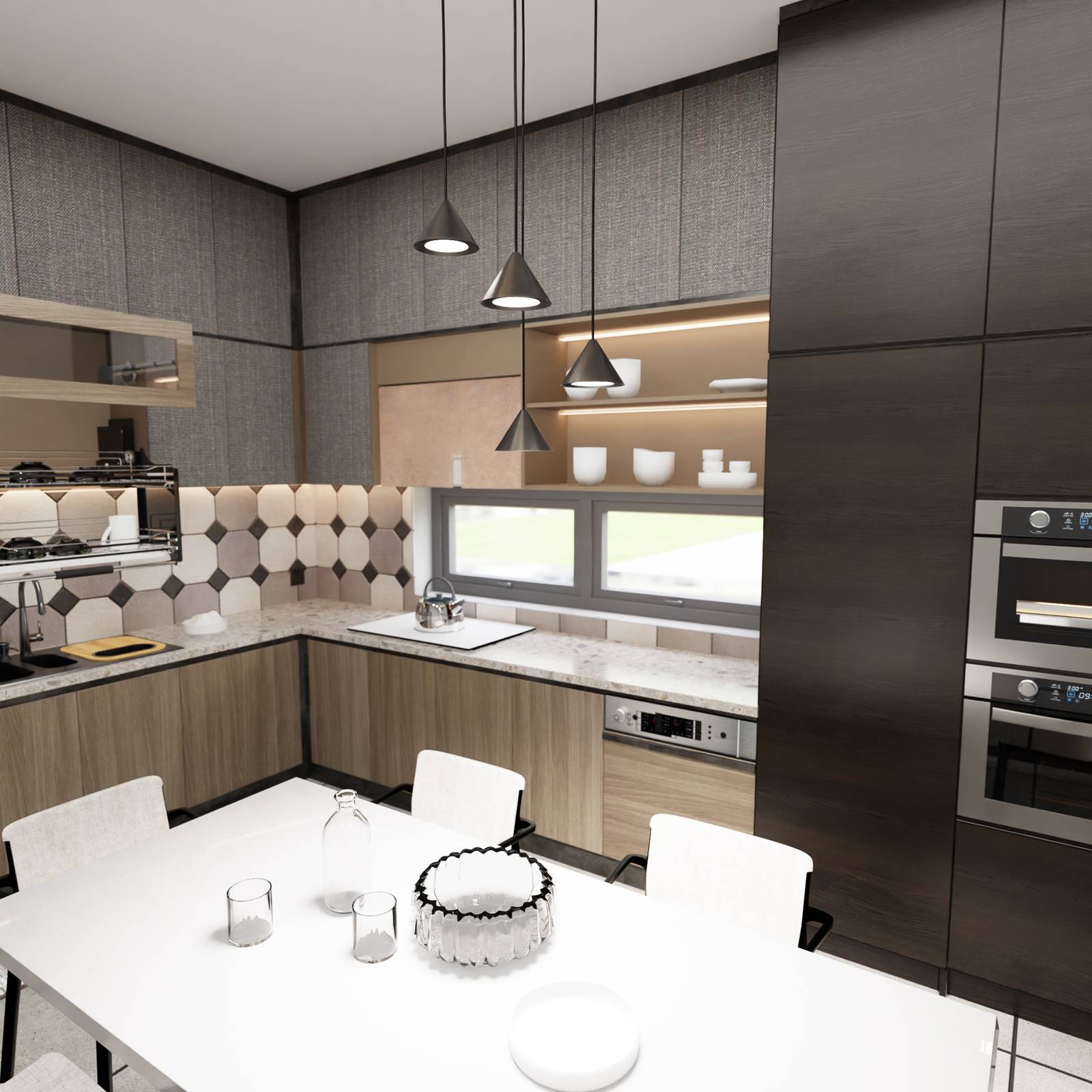 Hängelampe Elit EMIBIG LIGHTING, dimmbar, schwarz, für Wohn- / Esszimmer, Metall, Modern, Pendelleuchte
