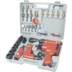 Brüder Mannesmann Druckluft-Werkzeugset 1/2 (12.5 mm) Außenvierkant 8 bar inkl. Koffer M15033