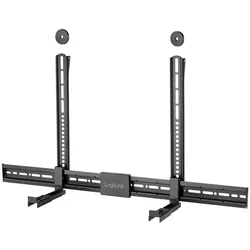 LogiLink Universelle Soundbar-Halterung, 86–155 mm Tiefe, bis 15 kg, Schwarz