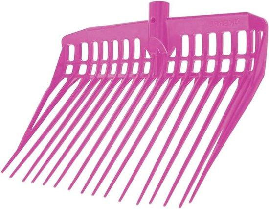 Kerbl Ecofork Dungvork voor het schoonmaken van stallen, Roze, 38 x 30 cm