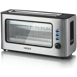 Haeger TO-100.014A, Toaster, Schwarz, Silber