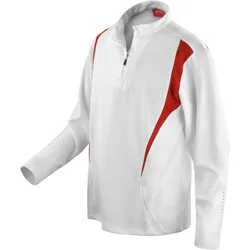 SPIRO Unisex Trainings Top T-Shirt S178X white/red/white L