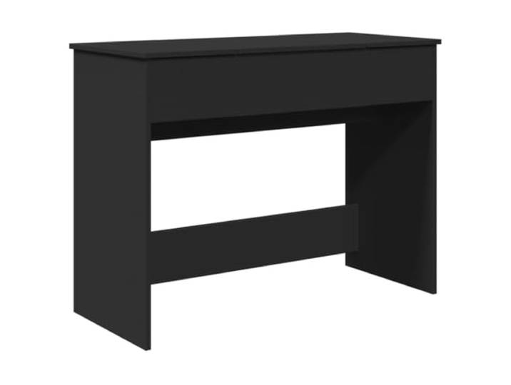 HNSMFPRE Schminktisch mit Spiegel, Schwarz, 100 x 45 x 76 cm Holzwerkstoff, glatte Oberfläche, feuchtigkeitsbeständig, Stauraum, modernes Design, symmetrische Form, Wandmontage