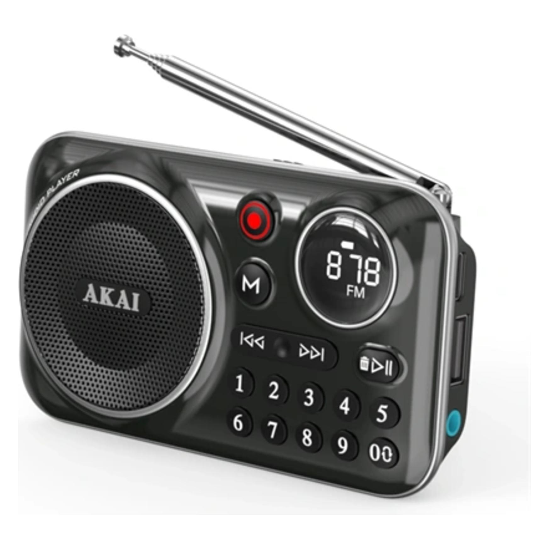 Akai Radio Przenośne Radio APR-500 czarny (FM) (APR-500BK)