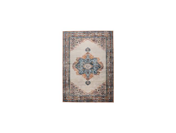Tapis 200x300 cm en tissu bleu Mahal