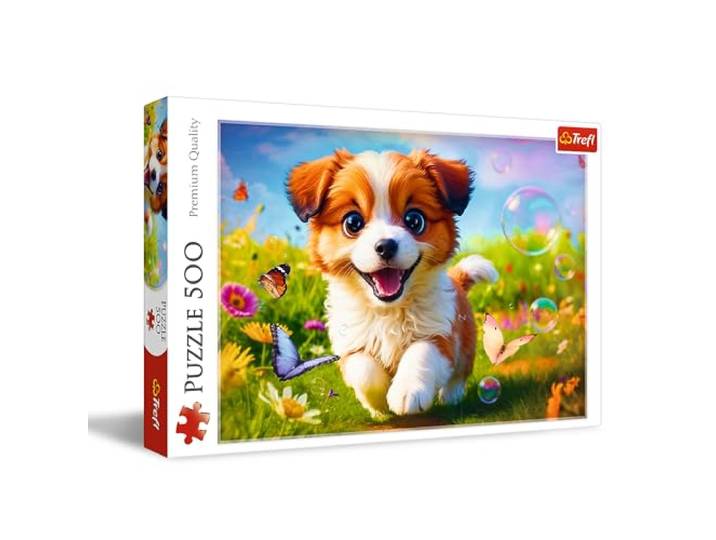 Trefl - Puzzels 500 Stukjes, Het vrolijke hondje, Klassieke Puzzels