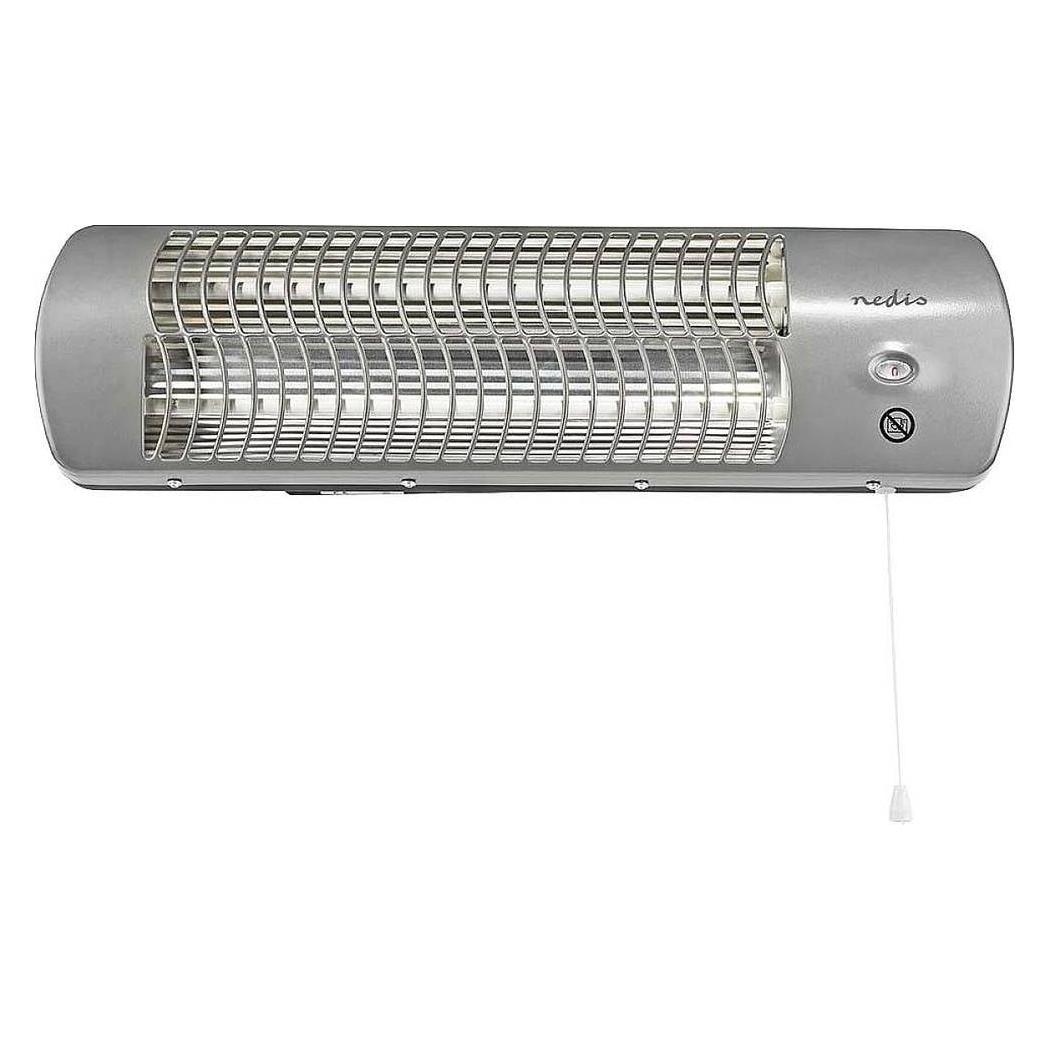 Nedis HTBA10GY Bad-Schnellheizer 1200W 12m² Grau (1200 W) (HTBA10GY)
