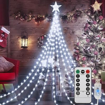 1 Pc 3M-288 LEDs Stern Lichterkette Innen- und Außenbereich Innenhof Hochzeitsfestival Party Baumlichter 8 Funktionen Timer Fernbedienung USB Stromversorgung