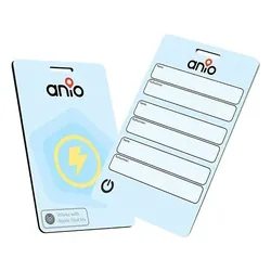 ANIO BAGTAG, Objekt-Tracker mit Notfallkontakt, blau