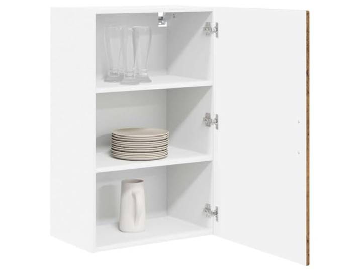KTHLBRH Küchenschrank 50 x 31 x 80 cm aus mehrschichtigem Holz Wandmontage, 3 Einlegeböden, 2 Türen, einfache Reinigung, vielseitige Lagerung