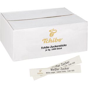 Tchibo Zuckersticks weißer Zucker, je 4g, 1000 Stück
