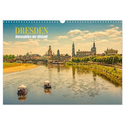 Dresden, Atmosphäre der Altstadt (Wandkalender 2026 DIN A3 quer), CALVENDO Monatskalender