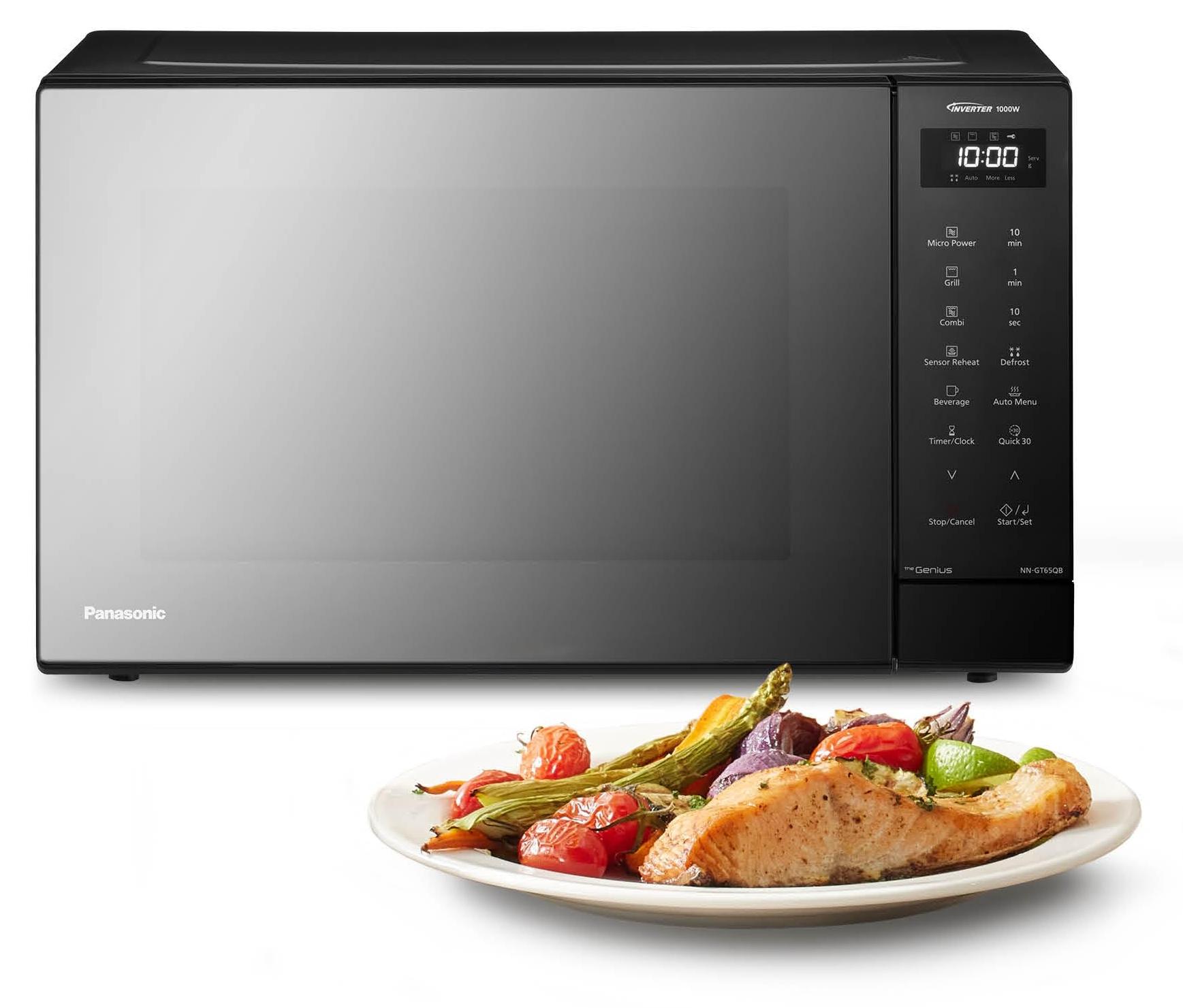 Panasonic NN-GT65QB, Arbeitsplatte, Kombi-Mikrowelle, 20 l, 800 W, Drehregler, Schwarz