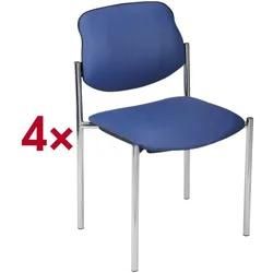 Nowy Styl 4er-Set Stapelstühle »Styl« blau, 45x47 cm