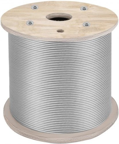 Vevor Roestvrijstalen Staalkabel, Zilver, 6,4 mm